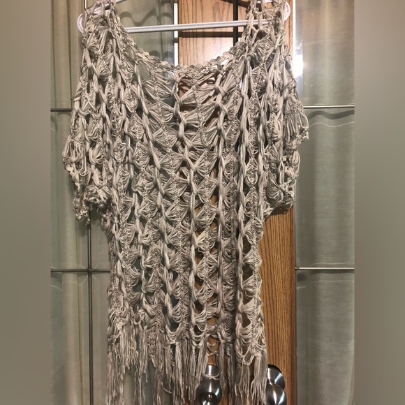 Mystree Knitted/Crocheted top Boho - Picture 2 of 9